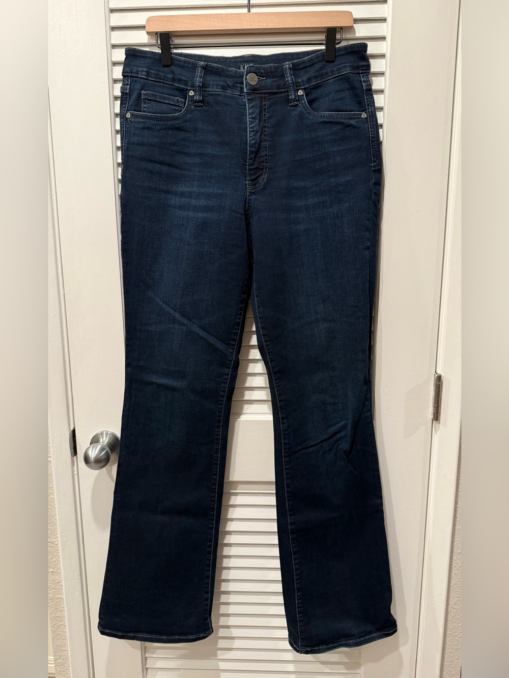 KUT from the Kloth Fab Ab High Rise Baby Bootcut Jeans Dark Wash